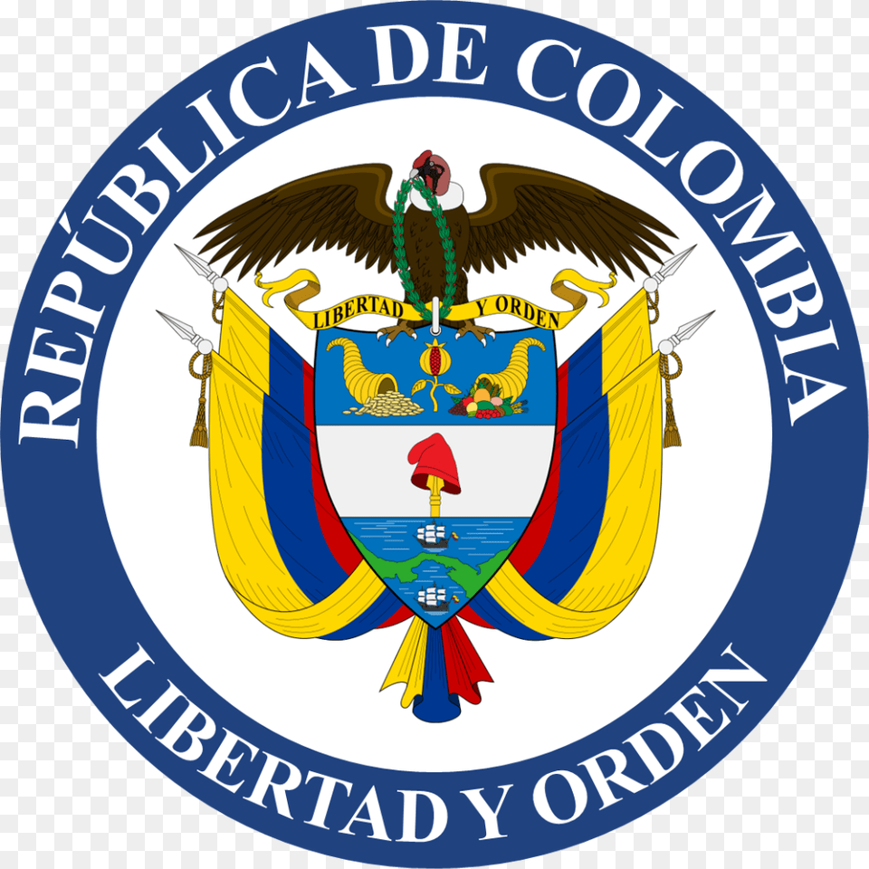 Republica De Colombia Sello, Emblem, Logo, Symbol, Badge Png