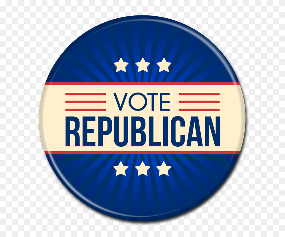 Republican Campaign Button, Badge, Logo, Symbol Free Png Download