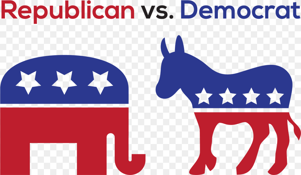 Republican Democrat No Background Democrat And Republican Animals, Logo, Animal, Horse, Mammal Free Png