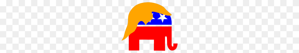 Republican Elephant Logo With Blond Trump Wig, Baby, Person Png