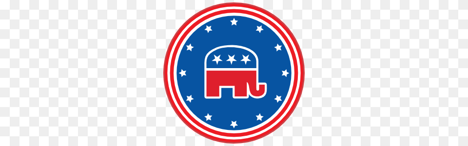 Republican Elephant Printed Color Magnet, Symbol, Logo, Emblem Free Png Download