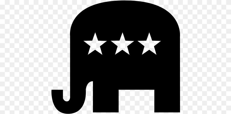 Republican Logo White, Gray Free Png Download
