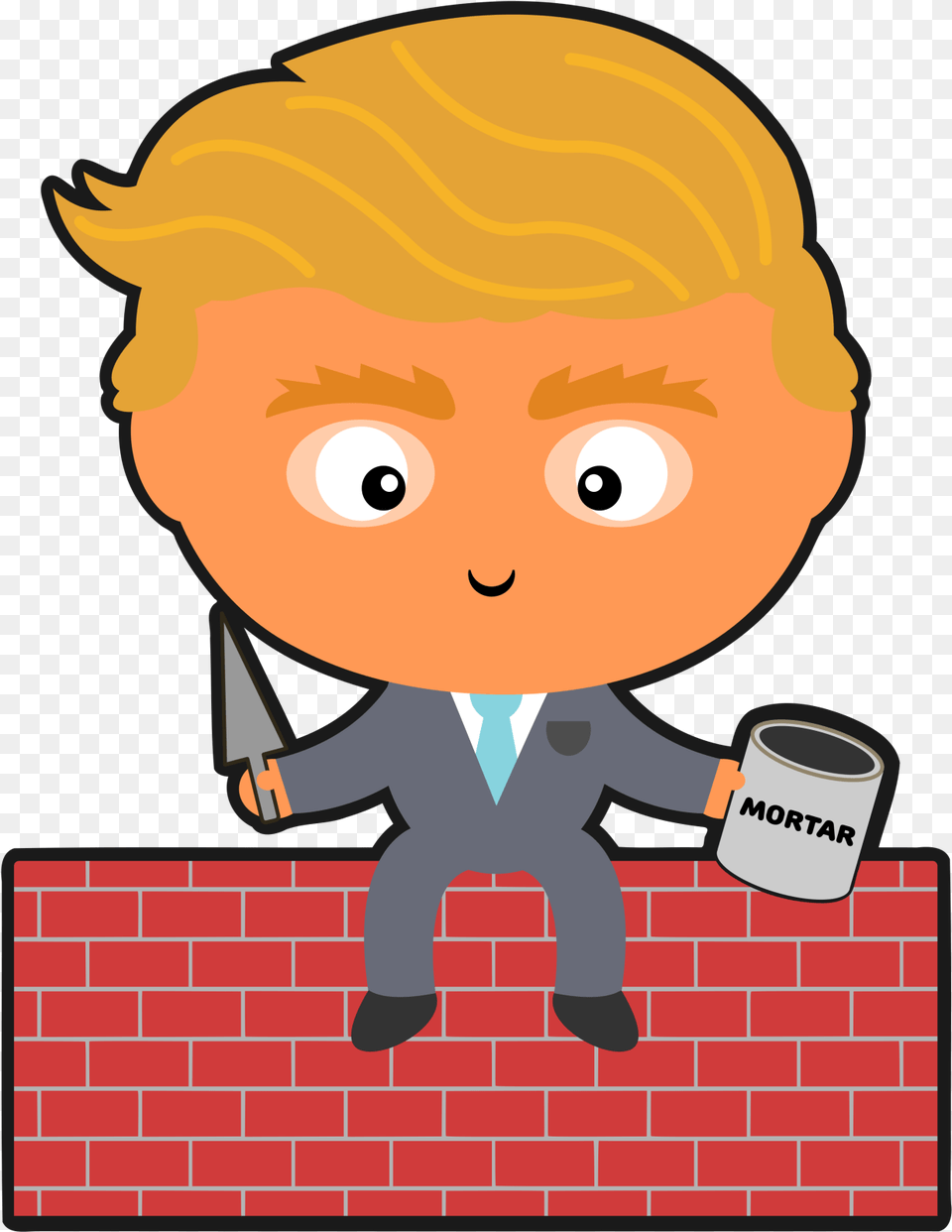 Republican Presidential Candidate Donald Trump Sitting Metselverbanden, Architecture, Wall, Building, Brick Png Image