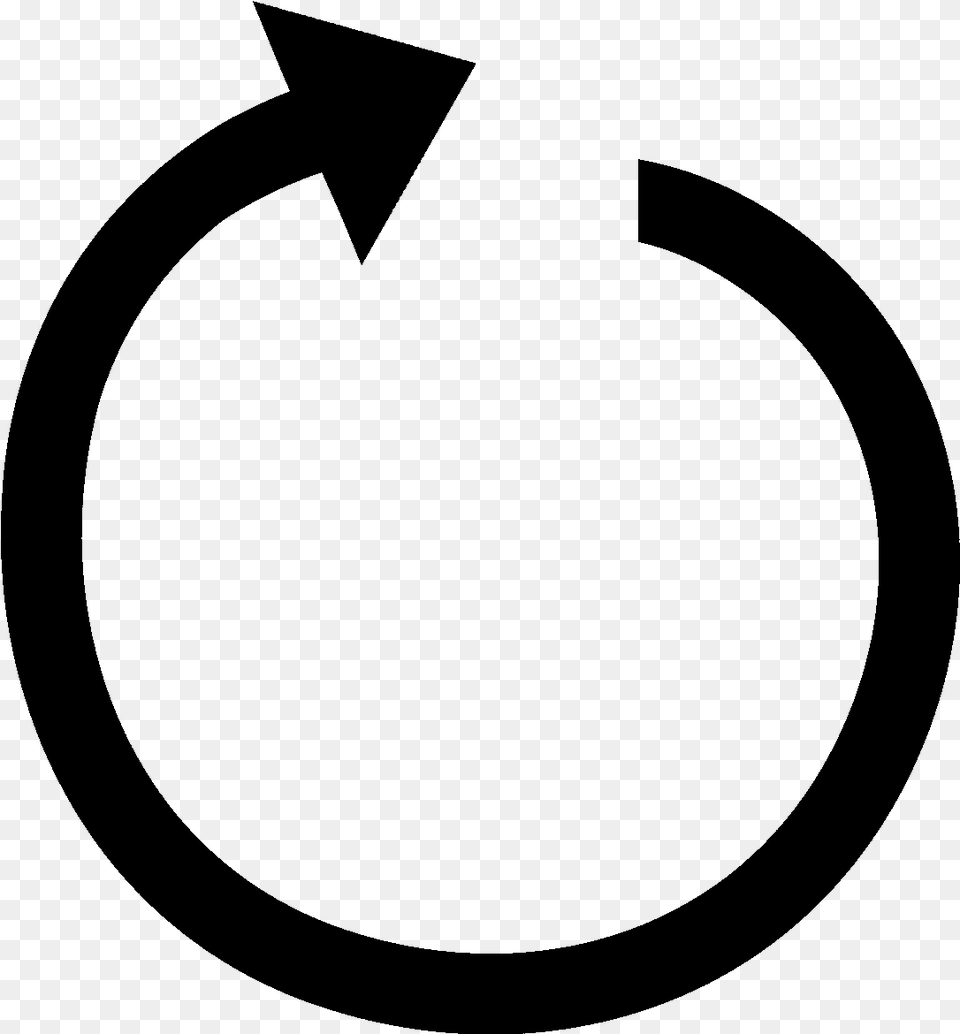 Repulsive Arrow Circle With Arrow, Gray Free Transparent Png