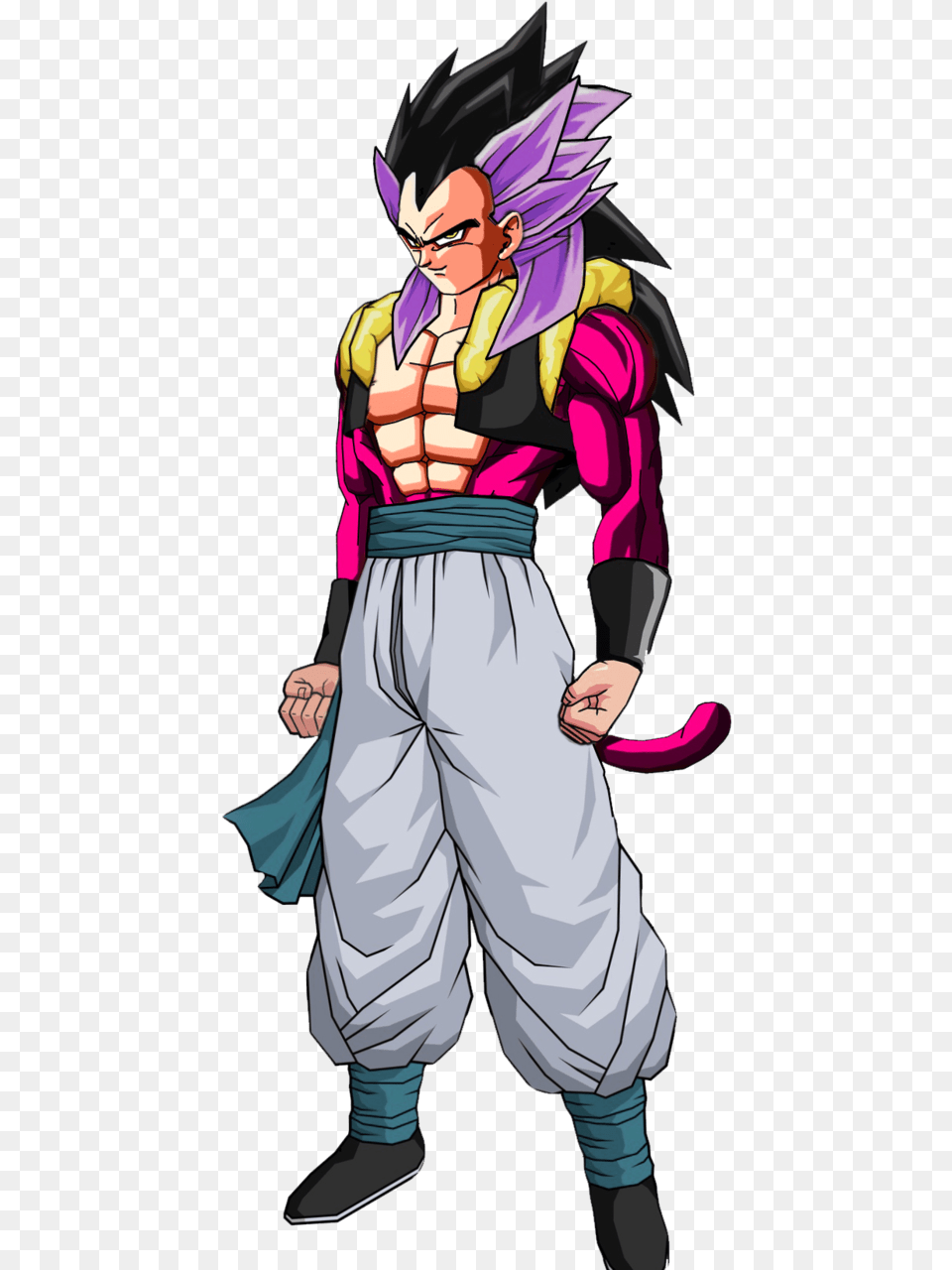 Request Hair Gotenks Ssj4 Dragon Ball Xenoverse Mods Dragon Ball Z Gogeta, Book, Comics, Publication, Person Free Transparent Png