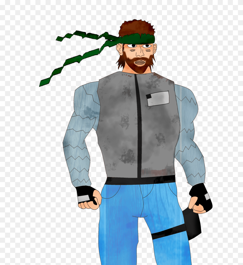 Request Solid Snake Re Design, Vest, Clothing, Sleeve, Person Free Transparent Png