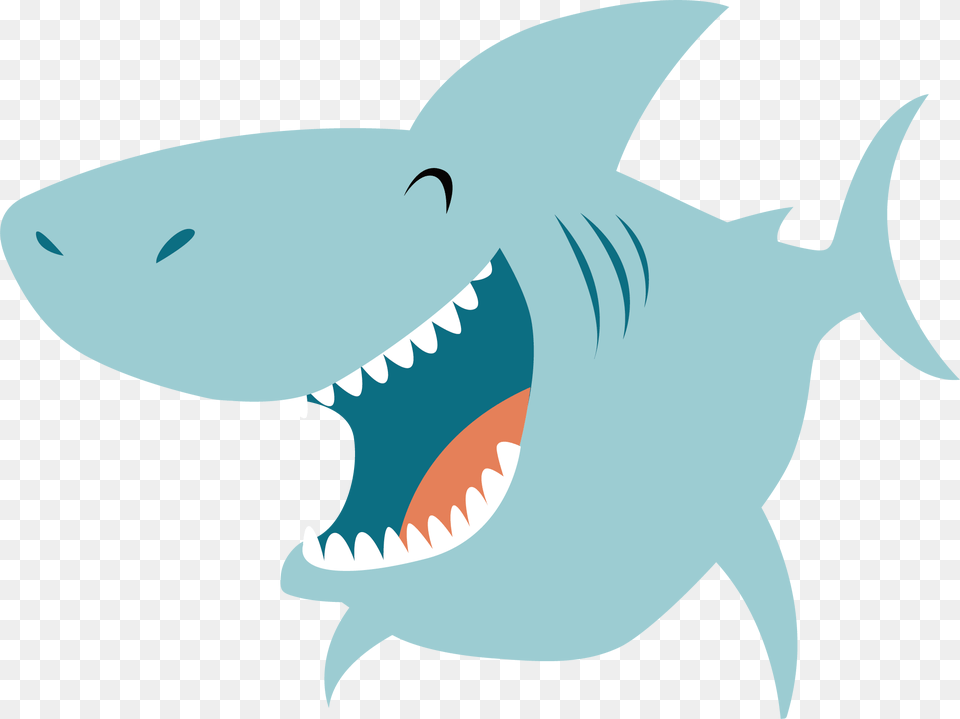 Requiem Shark Cartoon Shark Cartoon No Background, Animal, Fish, Sea Life Free Png