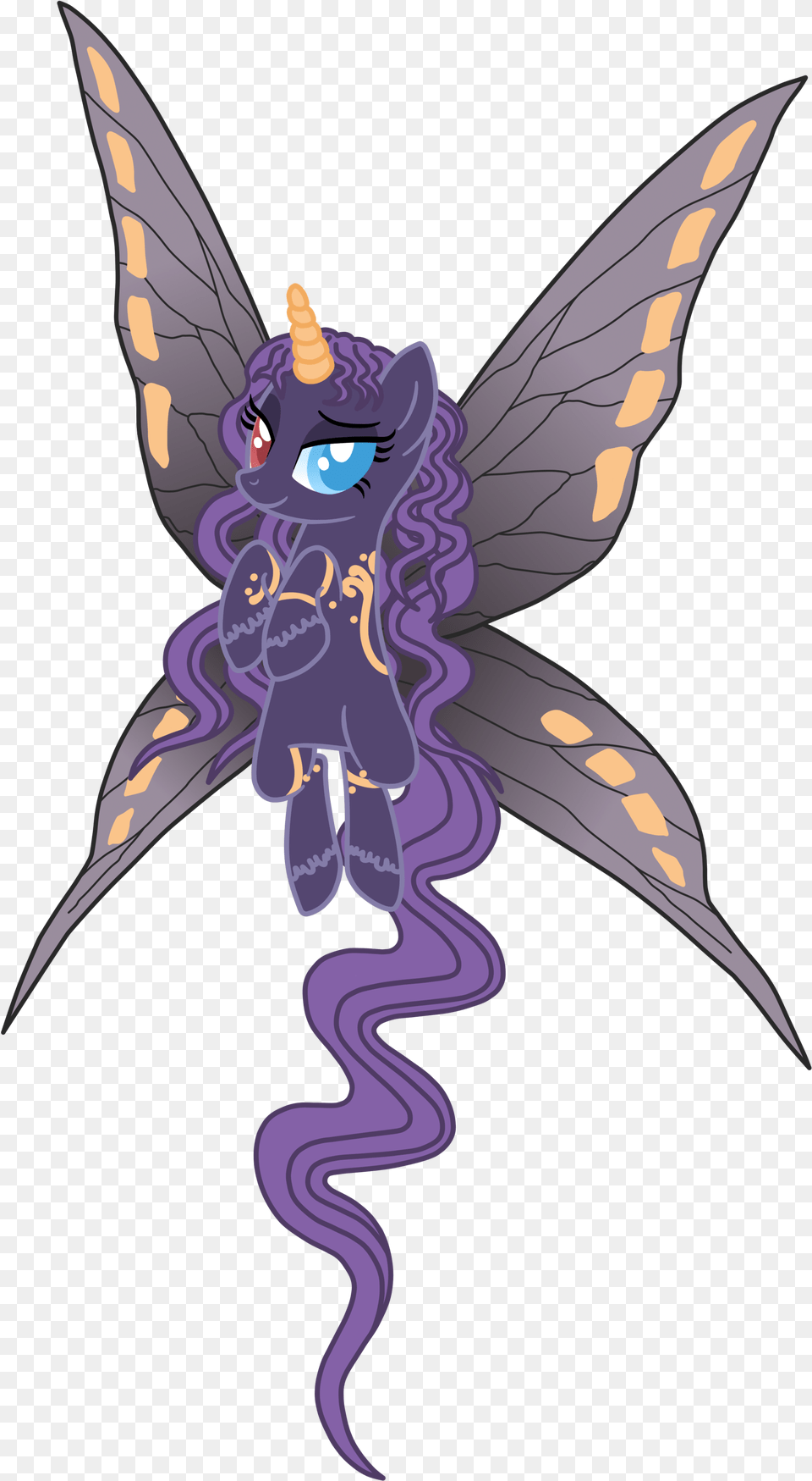 Requiem With Moth Wings Fairy, Purple, Blade, Dagger, Knife Png Image