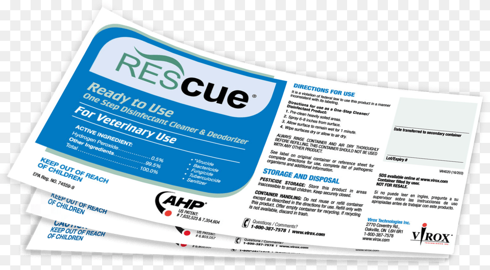 Rescue Disinfectant Label, Advertisement, Poster, Business Card, Paper Free Transparent Png