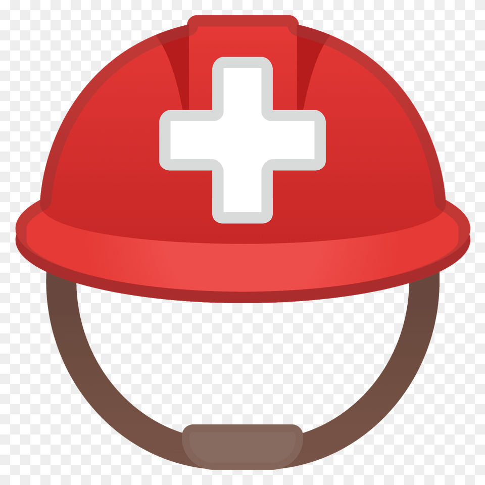 Rescue Workers Helmet Emoji Clipart, Clothing, Hardhat, First Aid Free Png Download