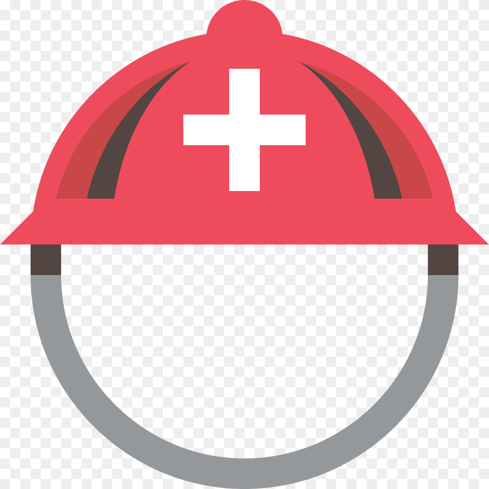 Rescue Workers Helmet Emoji Clipart, Clothing, Hardhat, First Aid, Logo Free Transparent Png