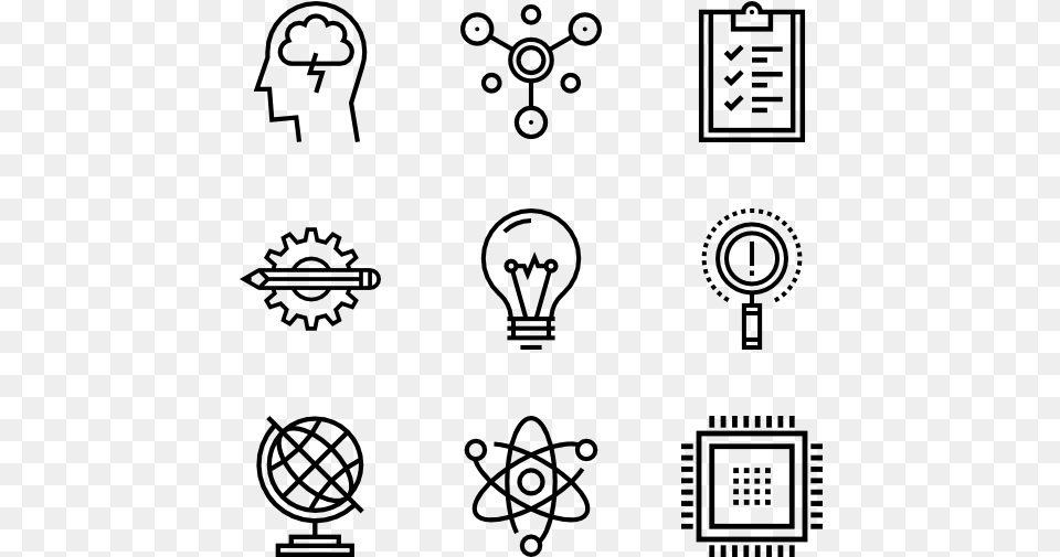 Research And Science Research Icons, Gray Free Png Download