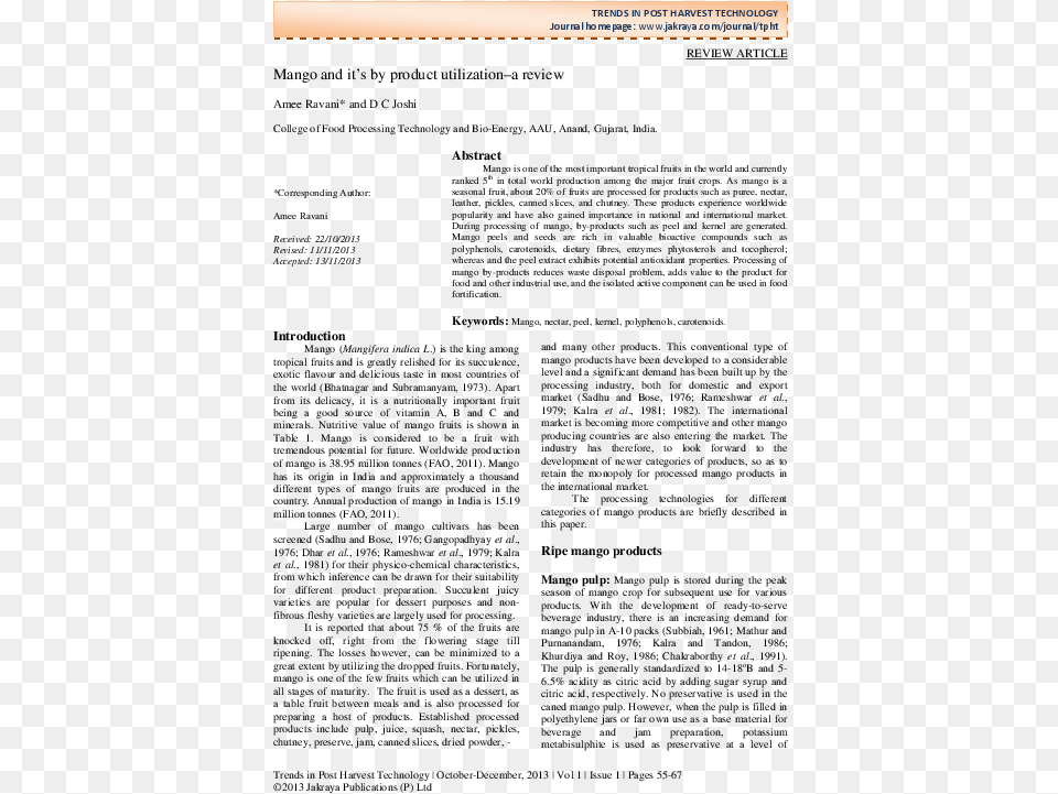 Research Article About Ice Candy Mango Scholar Pdf, Page, Text, Electronics, Screen Free Transparent Png