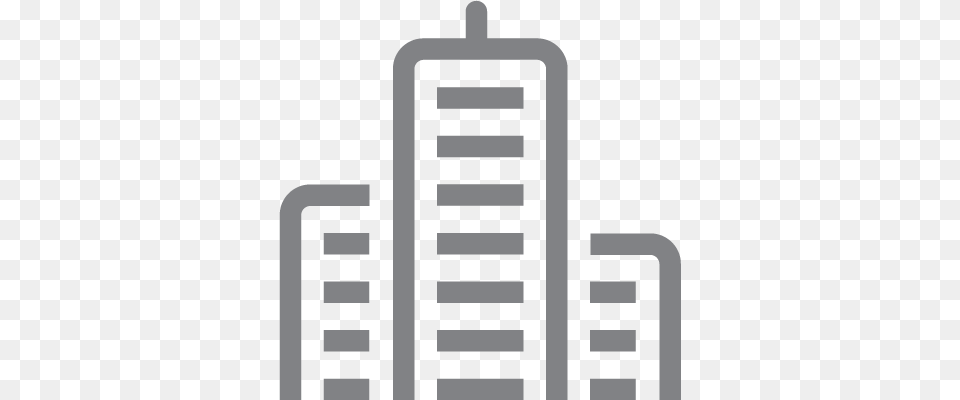 Research Shows That Well Designed Landscaping Increases Office Building Icon Grey, City, Urban, Architecture, High Rise Png Image