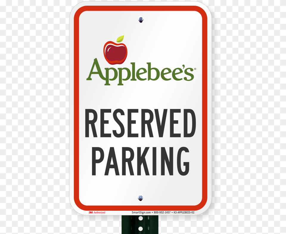Reserved Parking Sign Applebees International Smartsign By Lyle K2 0372 Eg 12x18 Low Emitting And, Symbol, Road Sign Free Transparent Png