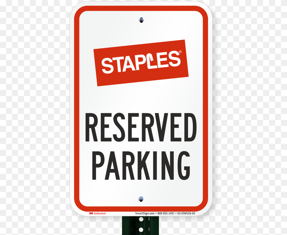 Reserved Parking Sign Staples 3 In X 5 In Graph Ruled Journal Staples 2 Pk, Symbol, Road Sign, First Aid Free Png