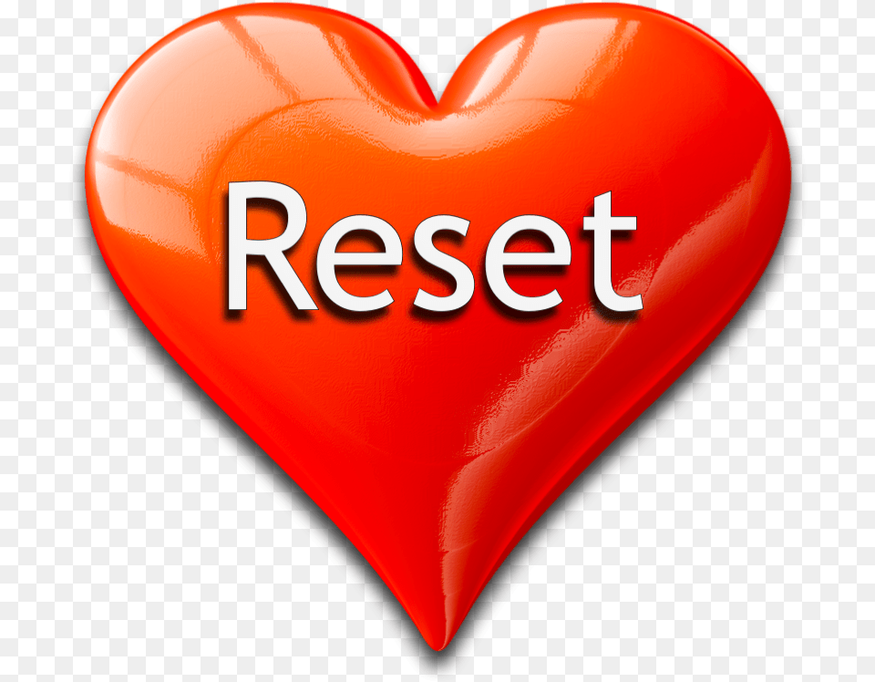 Reset Button, Heart Free Png Download