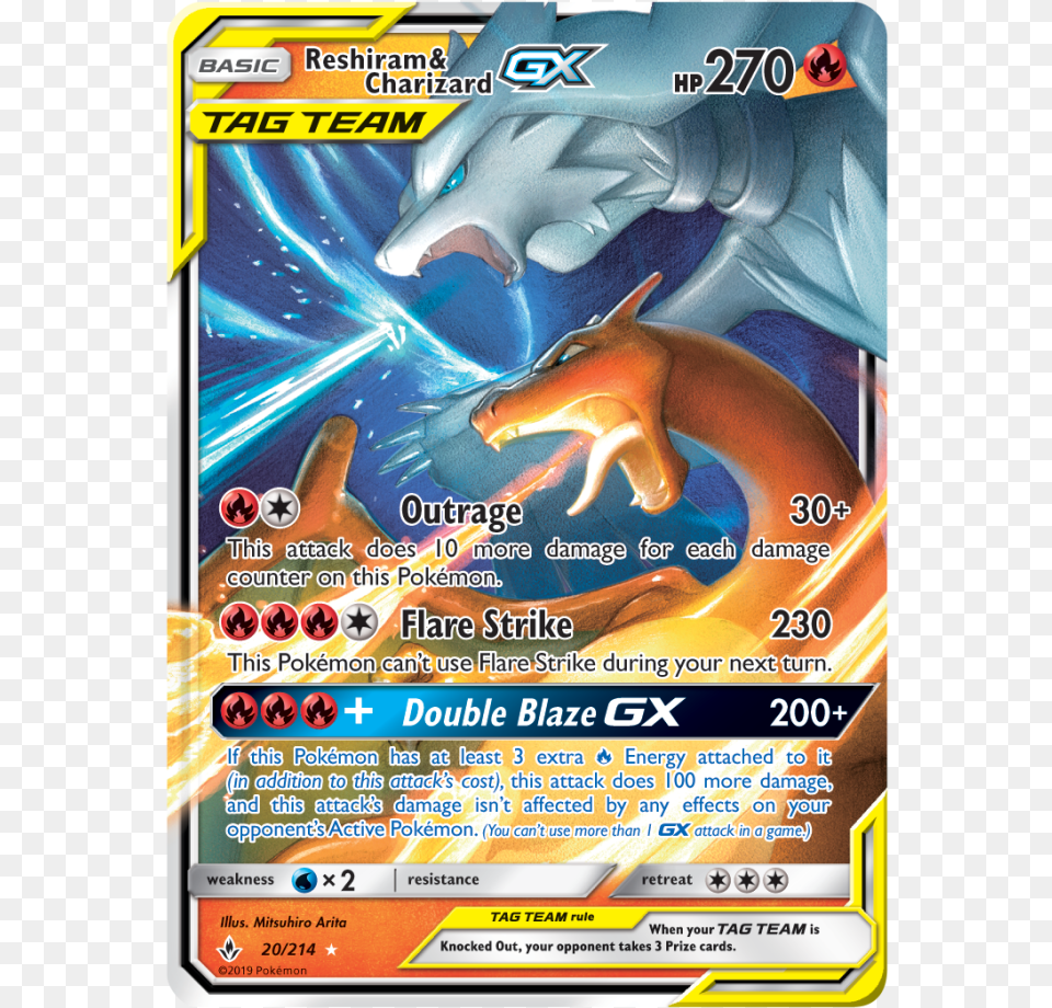 Reshiram And Charizard Gx, Advertisement, Poster Free Transparent Png