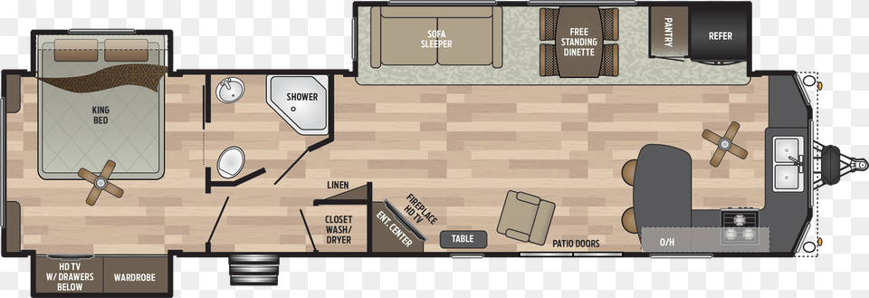 Residence 401fkss Destination Trailer Residence, Diagram, Floor Plan Png