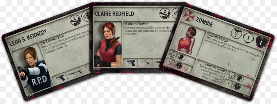 Resident Evil 2 The Board Game Steamforged Games Paper, Adult, Female, Person, Woman Free Png