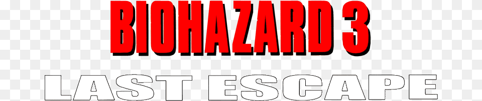 Resident Evil 3 Logo Jpg Biohazard 3 Last Escape Logo, Text, Scoreboard Free Transparent Png