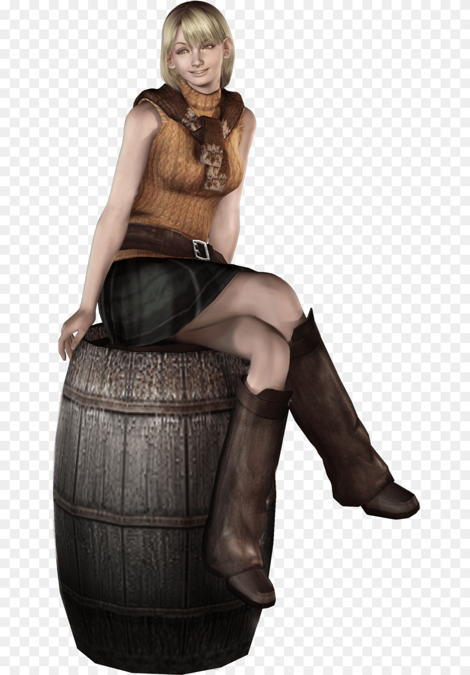 Resident Evil 4 Girl, Adult, Skirt, Person, Woman Png Image