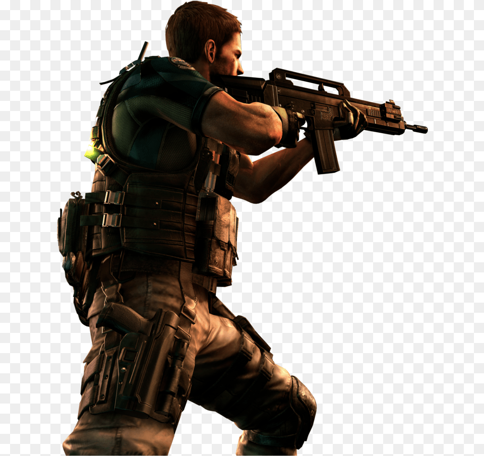 Resident Evil 6 Chris, Firearm, Gun, Rifle, Weapon Free Transparent Png