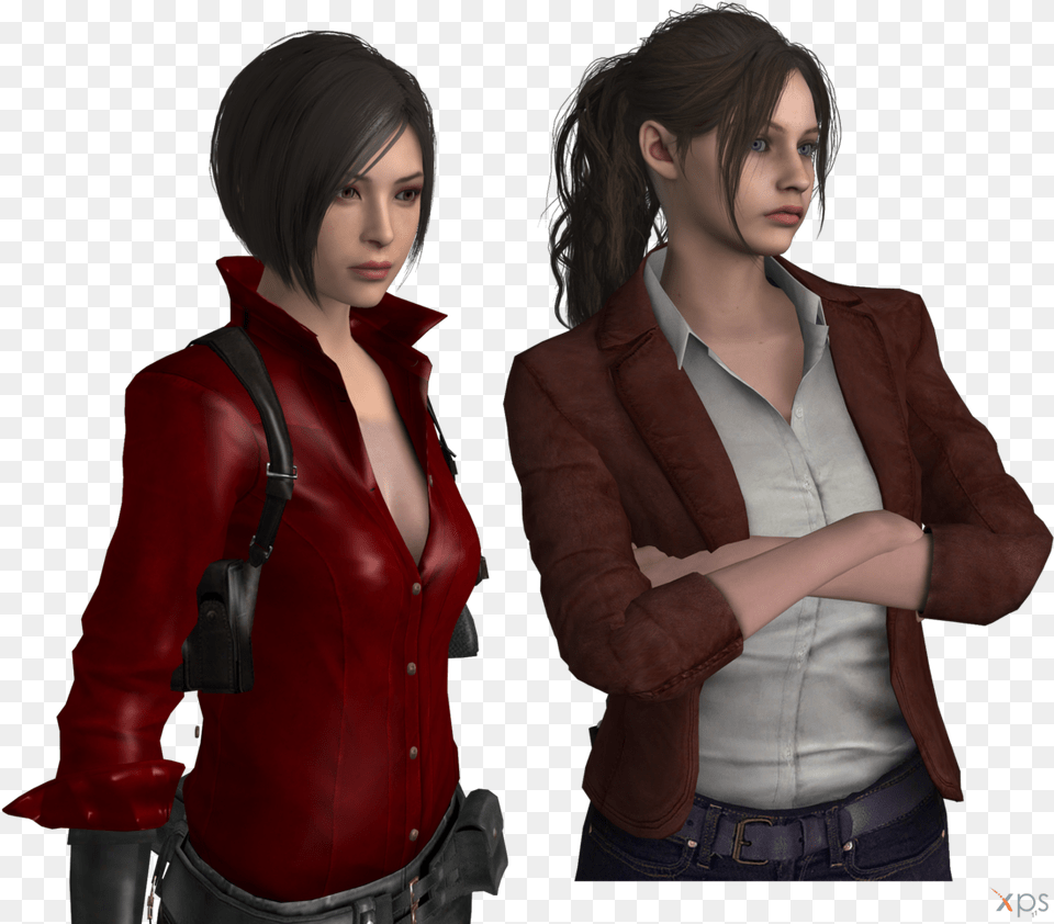 Resident Evil Ada Wong Claire Redfield Residentevil Claire Redfield Ada Wong, Jacket, Clothing, Coat, Person Free Png