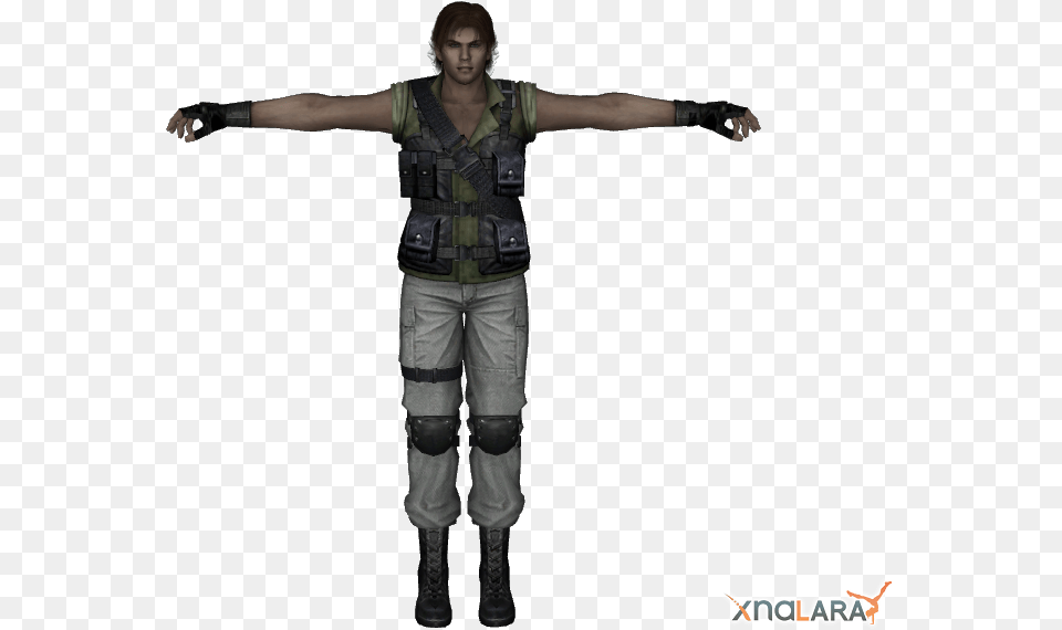 Resident Evil Carlos 3d Model, Clothing, Vest, Person, Costume Free Png