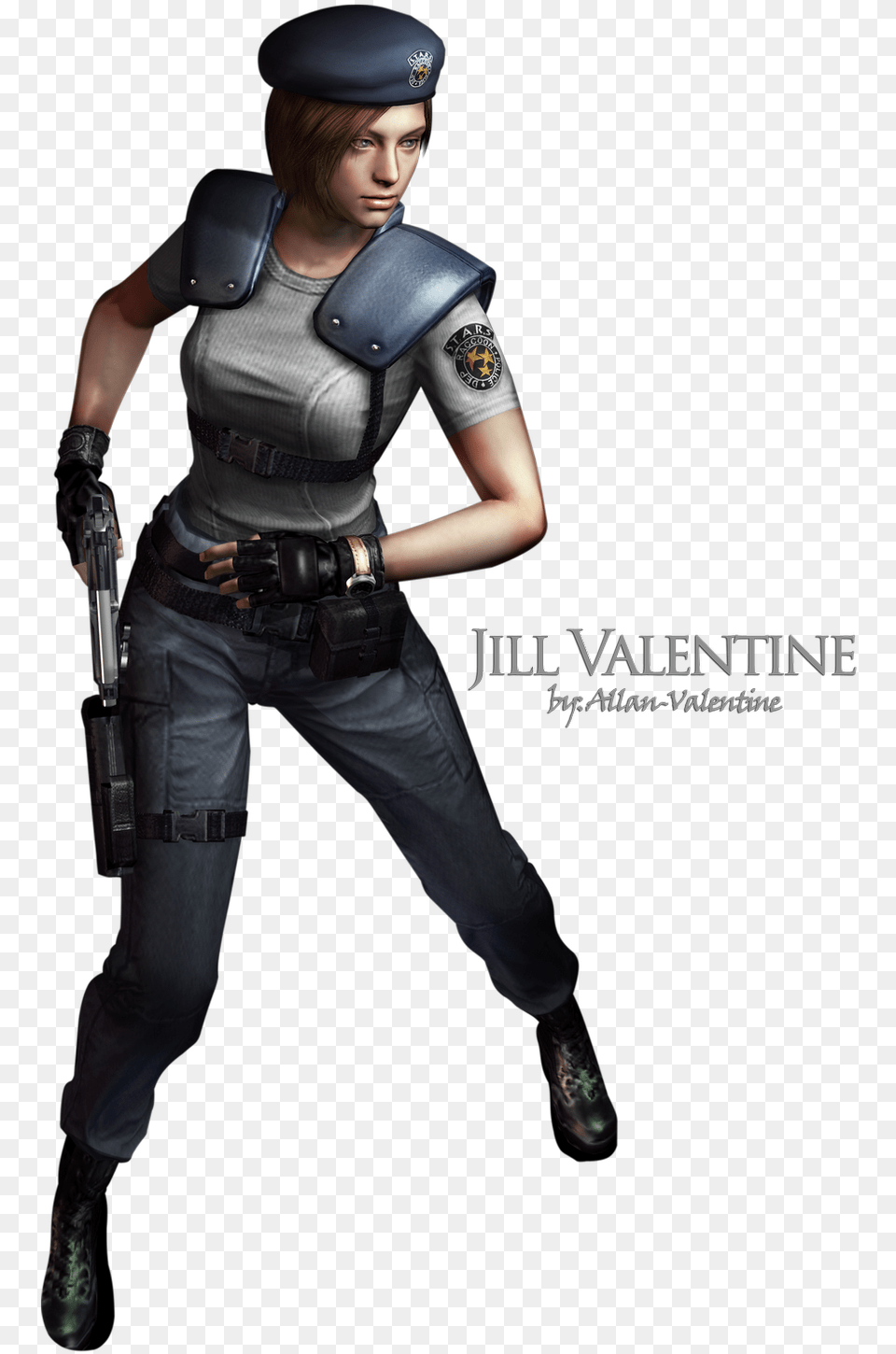 Resident Evil Jill Valentine Police, Weapon, Firearm, Man, Handgun Png