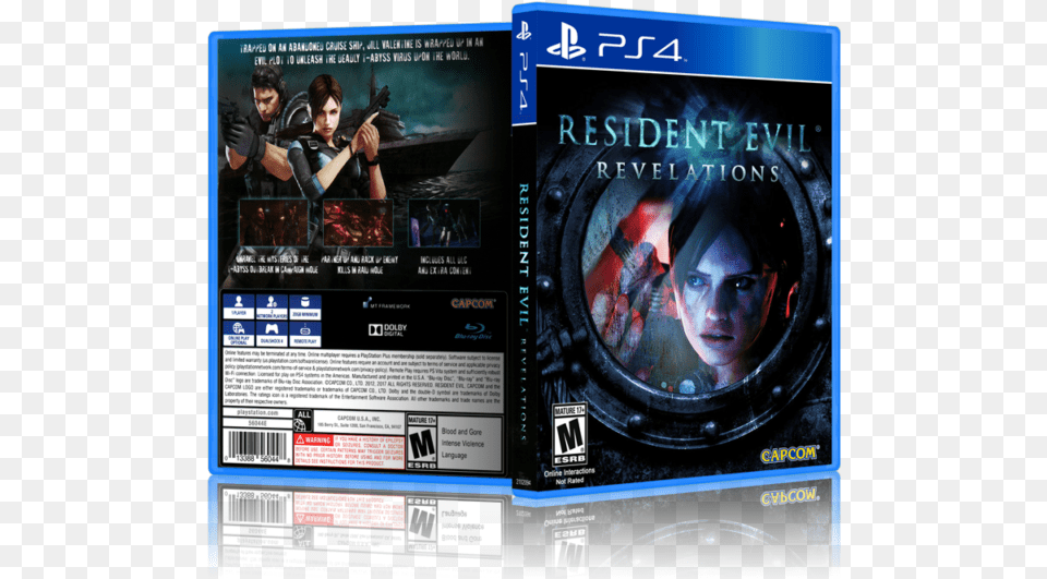 Resident Evil Revelations Replacement Ps4 Cover And Case No Game Modern Warfare Ps4 Case, Advertisement, Poster, Adult, Person Png