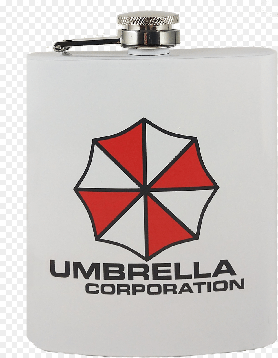 Resident Evil Umbrella Corporation Flask Umbrella Corporation Logo, Bottle, Mailbox Png Image