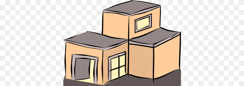 Residential Building Apartment Immeuble House, Box, Cardboard, Carton, Package Free Transparent Png