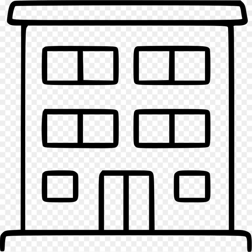 Residential Building Estate Housing Apartment Home Urban, Stencil, Closet, Cupboard, Furniture Free Png