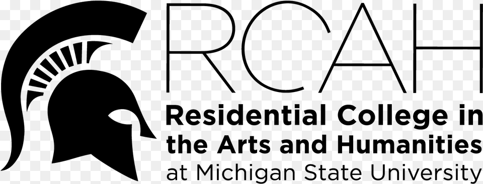 Residential College In The Arts And Humanities Wordmark Michigan State Spartans, Gray Free Transparent Png