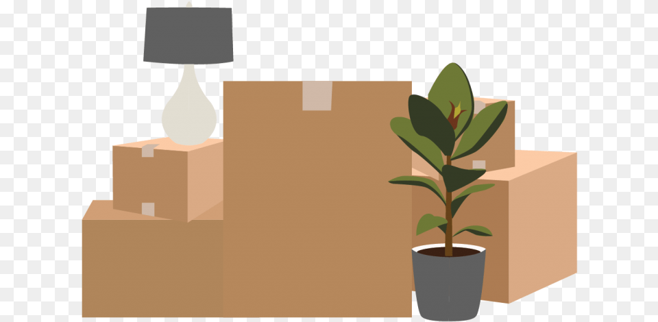 Residential Moving Home Moving Moving Service Illustration, Box, Pottery, Potted Plant, Planter Free Png Download