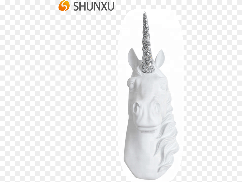 Resin Faux Unicorn Head Wall Mount Sculpture Decorative Rabbit, Hat, Clothing, Accessories, Figurine Free Transparent Png