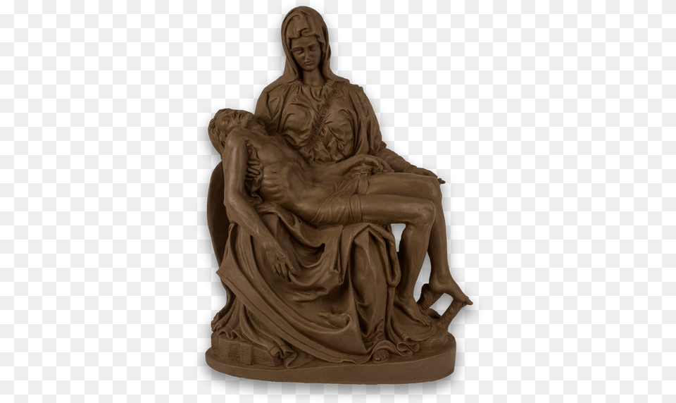 Resin Statue Of The Pieta Of Michelangelo Statue, Art, Person, Sculpture Png