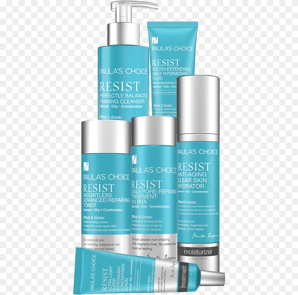 Resist Advanced Kit For Wrinkles Breakouts Cosmetics, Bottle, Lotion, Can, Tin Free Transparent Png