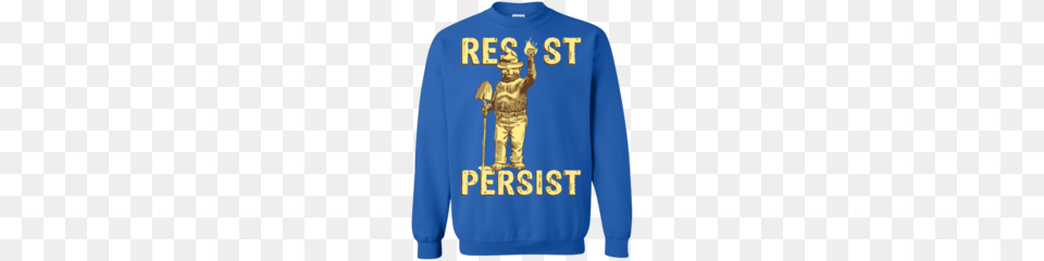 Resist Persist Smokey Bear Shirts Teesmiley, Clothing, Sweatshirt, Knitwear, Long Sleeve Free Png