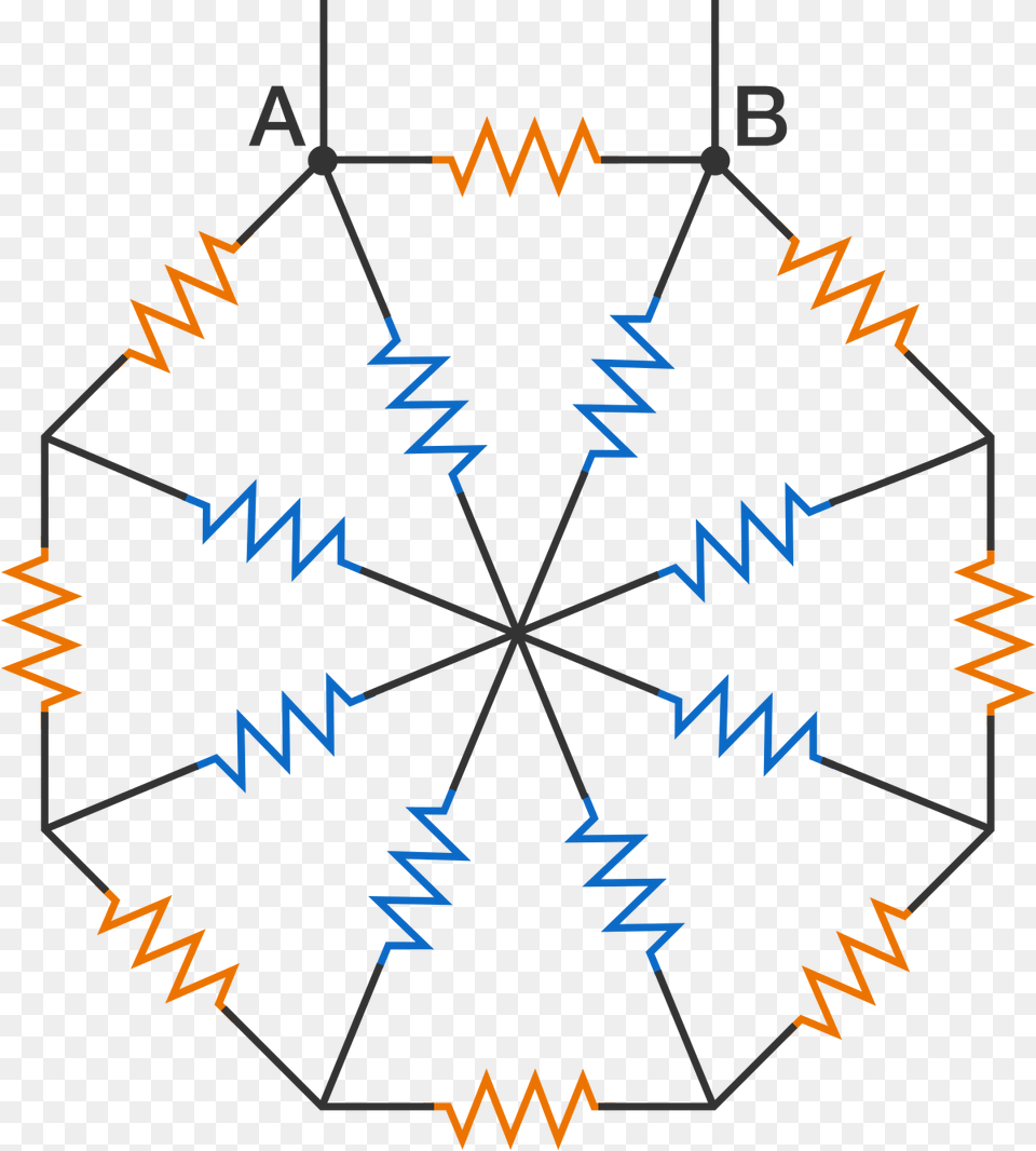 Resistors Are Connected To Form A Regular Octagon Electrical Resistance And Conductance, Nature, Night, Outdoors, Pattern Png Image