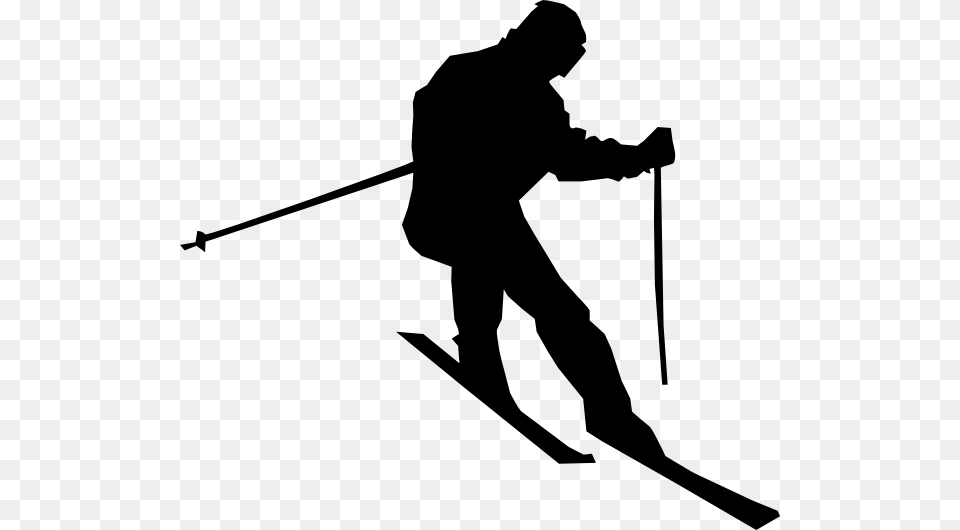 Resized Skier Clip Art, Nature, Outdoors, Snow, Skiing Png Image