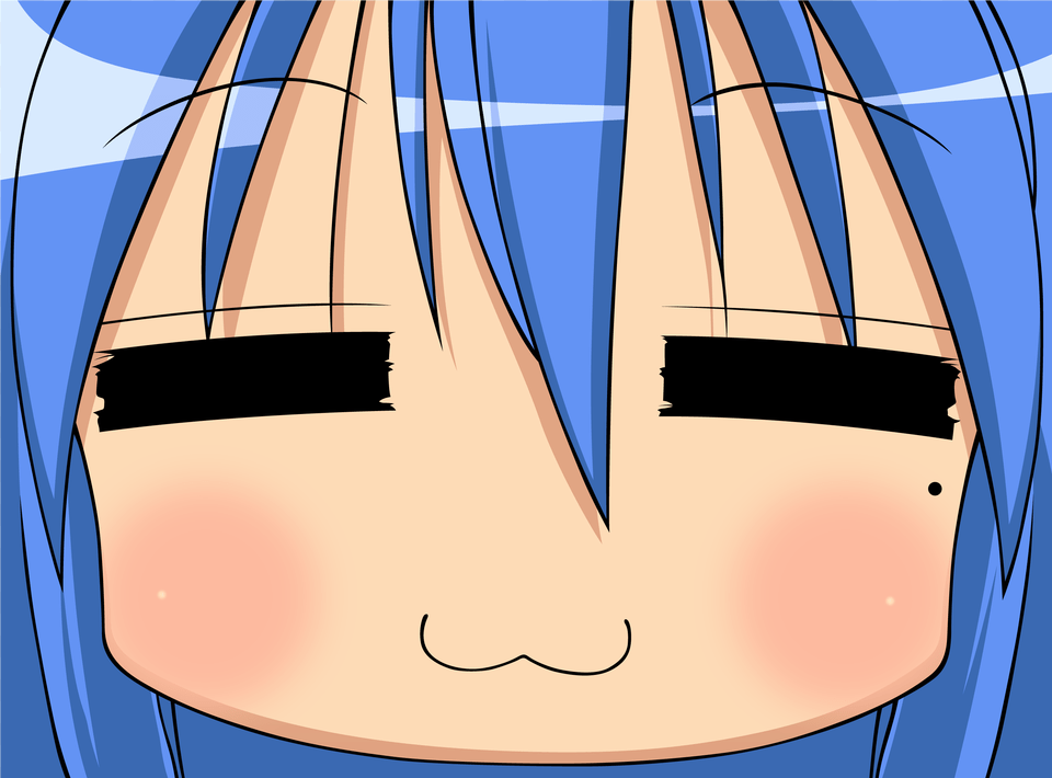 Resized To 28 Of Original Loading Izumi Konata Lucky Star Konata Face, Art, Electronics, Hardware, Graphics Free Png