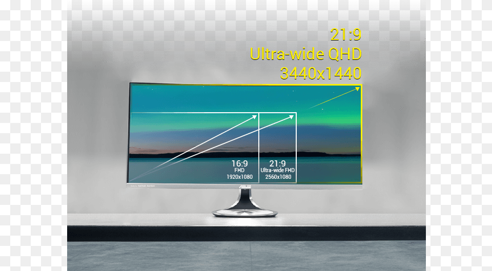 Resolution Of A Full Hd Display So It Provides 35 Monitor 21 9 Vs 16, Computer Hardware, Electronics, Hardware, Screen Free Png