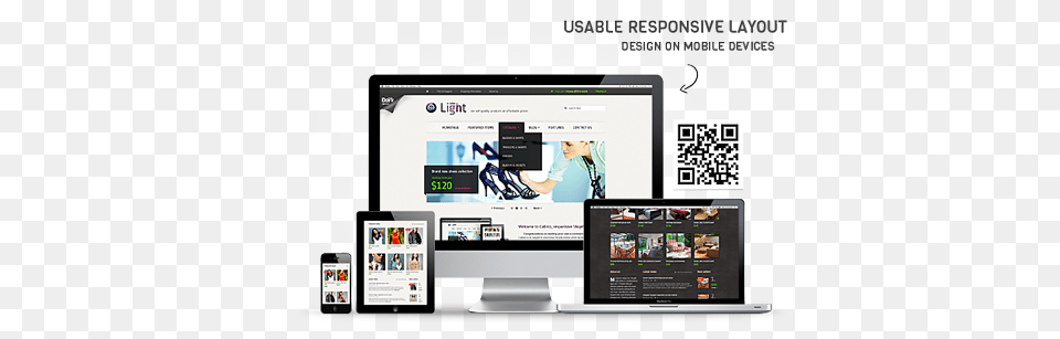 Responsive Mobile Website Responsive Layouts For Ecommerce, Monitor, Computer, Computer Hardware, Electronics Free Png Download