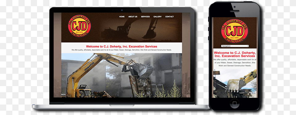 Responsive Web Design Banner, Electronics, Mobile Phone, Phone, Bulldozer Free Png Download