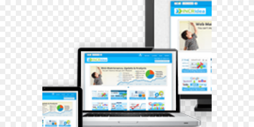 Responsive Web Design Clipart Sequential Messaging Advertising, Computer, Electronics, Laptop, Pc Free Png Download