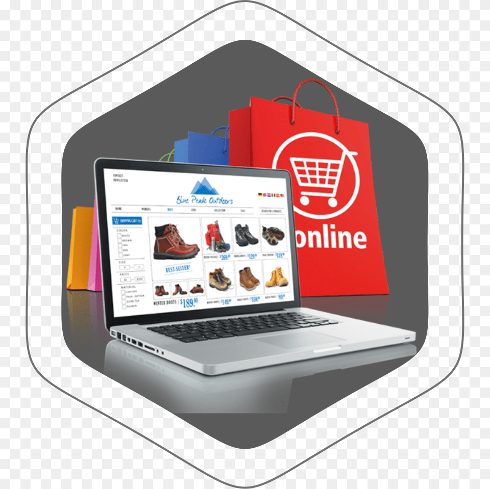 Responsive Web Design Online Store Banner For Website, Computer, Electronics, Pc, Laptop Png Image
