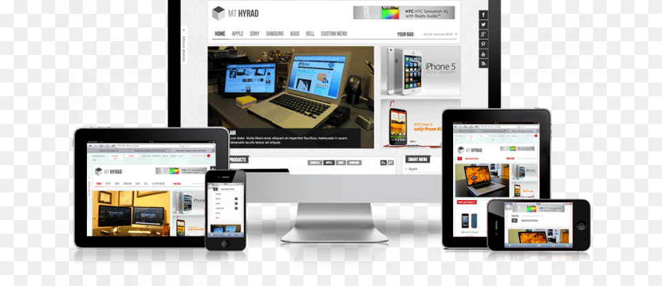 Responsive Website Design Web Mobile Responsive, Computer, Computer Hardware, Screen, Electronics Png Image