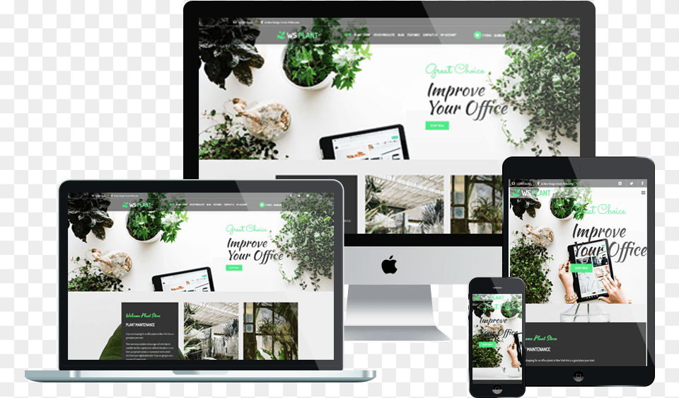 Responsive Website Template Designs, Potted Plant, Plant, Computer, Electronics Free Png Download